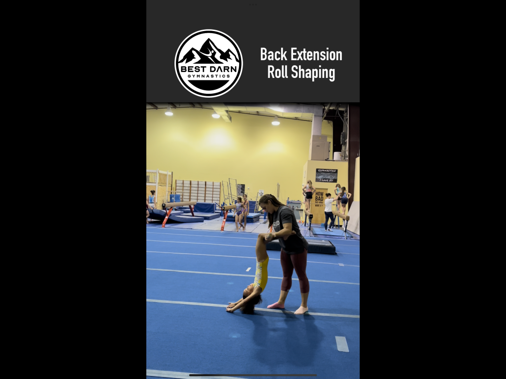 Back Extension Roll Shaping - Best Darn Gymnastics