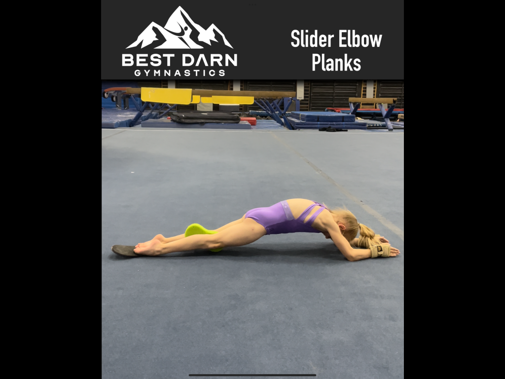 Elbow Slider Planks Best Darn Gymnastics
