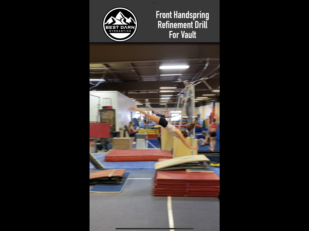 Front Handspring Refinement Drill for Vault Best Darn Gymnastics
