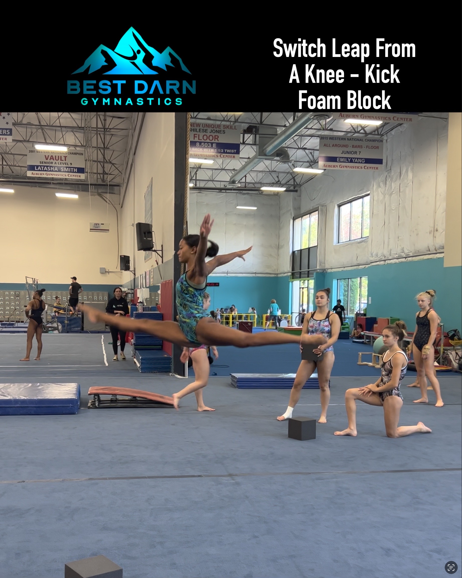 Switch Leap From a Knee Best Darn Gymnastics