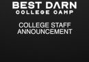 Best Darn College Camp STAFF ANNOUNCEMENT!!!