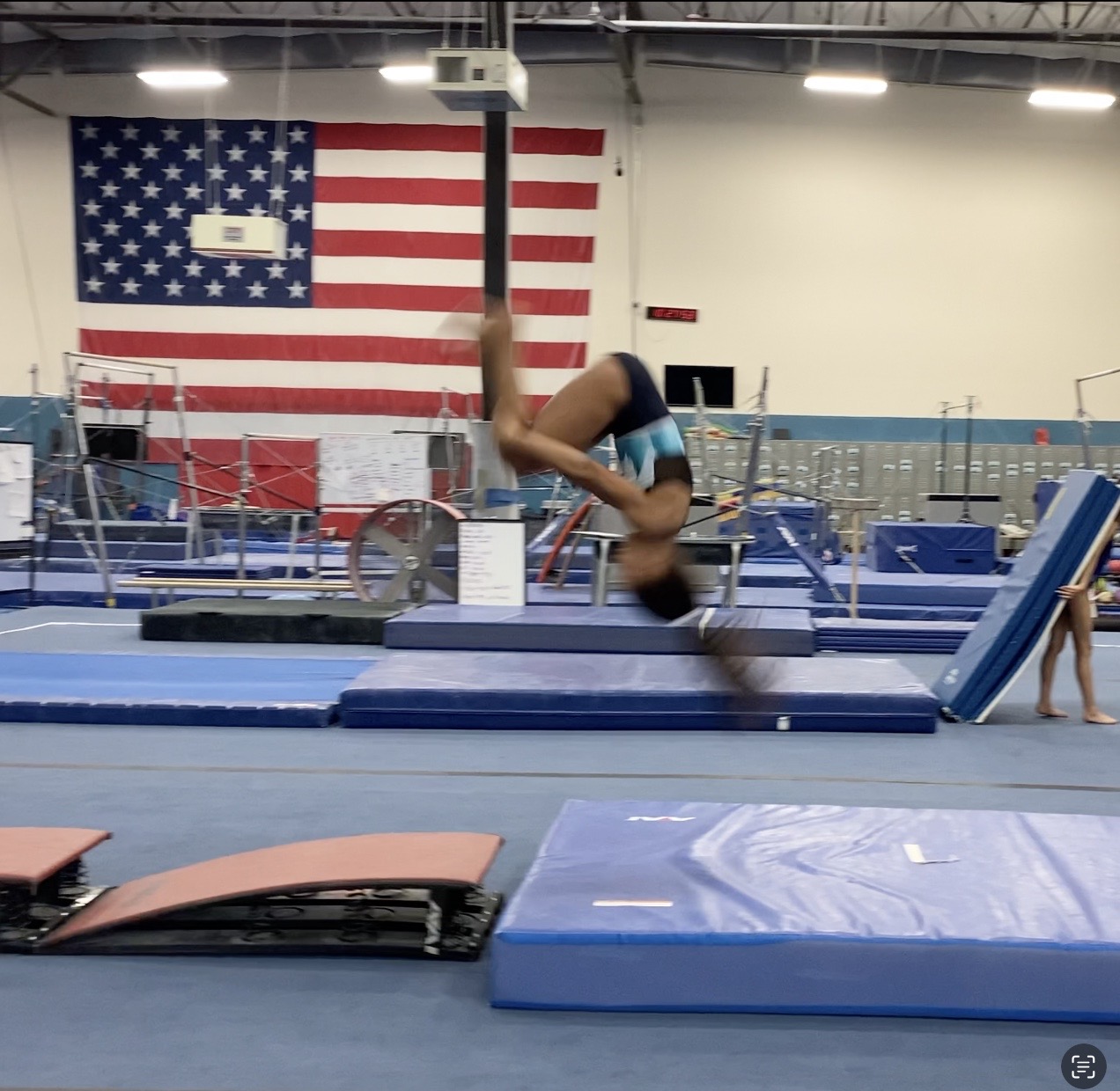 Front Tuck from Double Board Punches Best Darn Gymnastics
