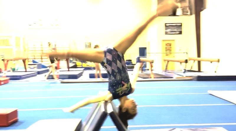 gymnastics, side aerial, acro