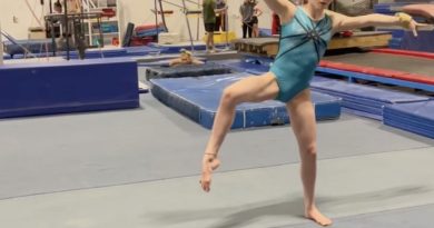 gymnastics, cartwheel, circuit
