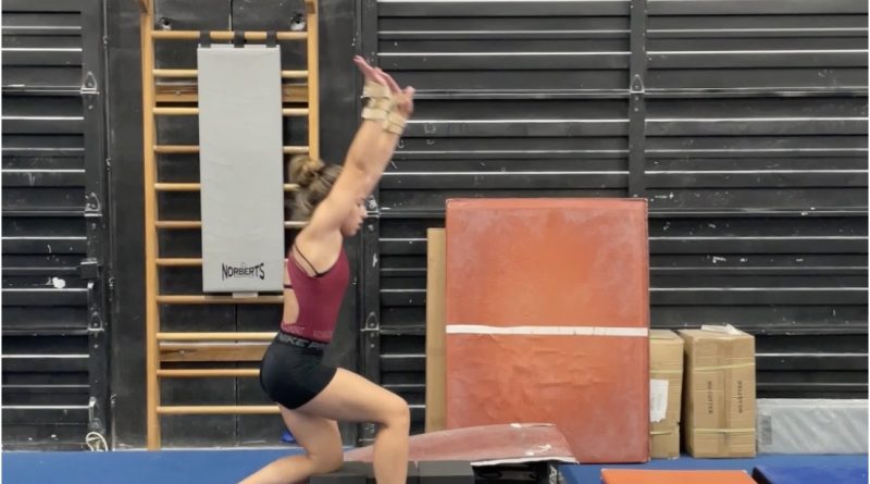 gymnastics, cartwheel, alignment