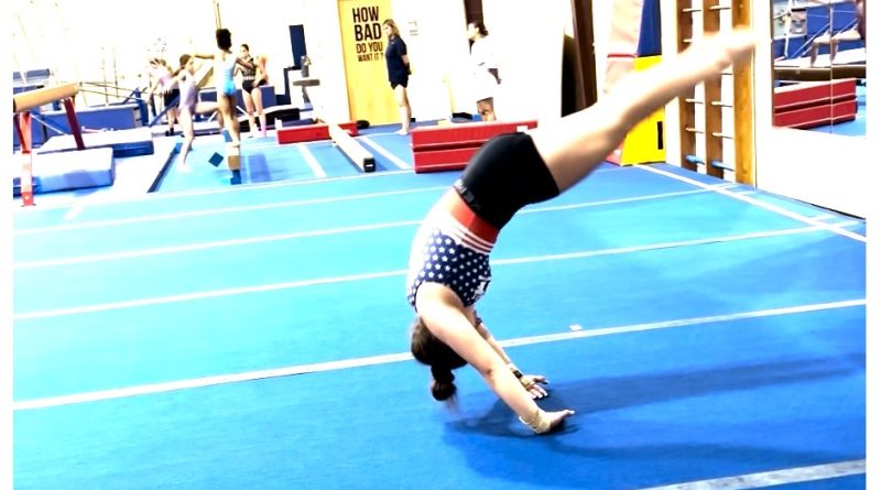 gymnastics, backwards roll, straight arms, back extension roll
