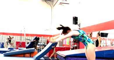gymnastics, tumbling, back handspring
