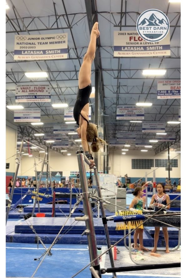 gymnastics, progress over perfection, toe handstand, bars