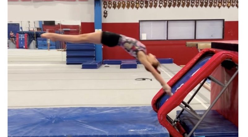 gymnastics, yurchenko, blocking drill, vault T-Trainer